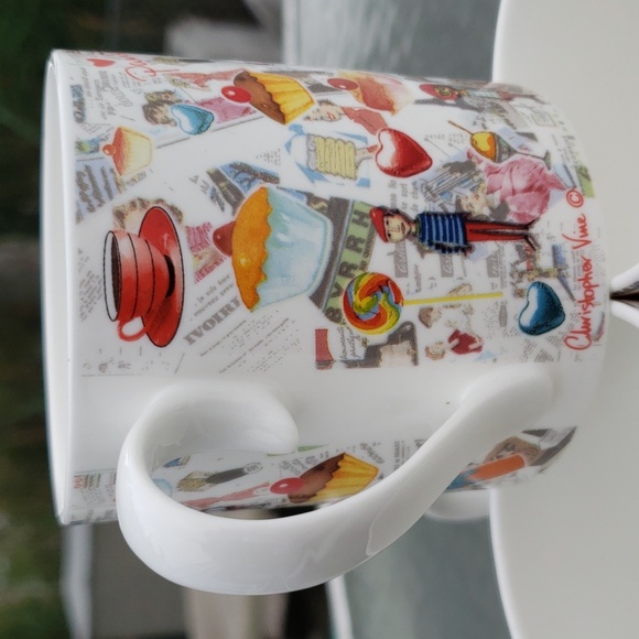 CHRISOPHER VINE Australia PARIS Porcelain Collectible Coffee Mugs, Set of 4 - Picture 5 of 16